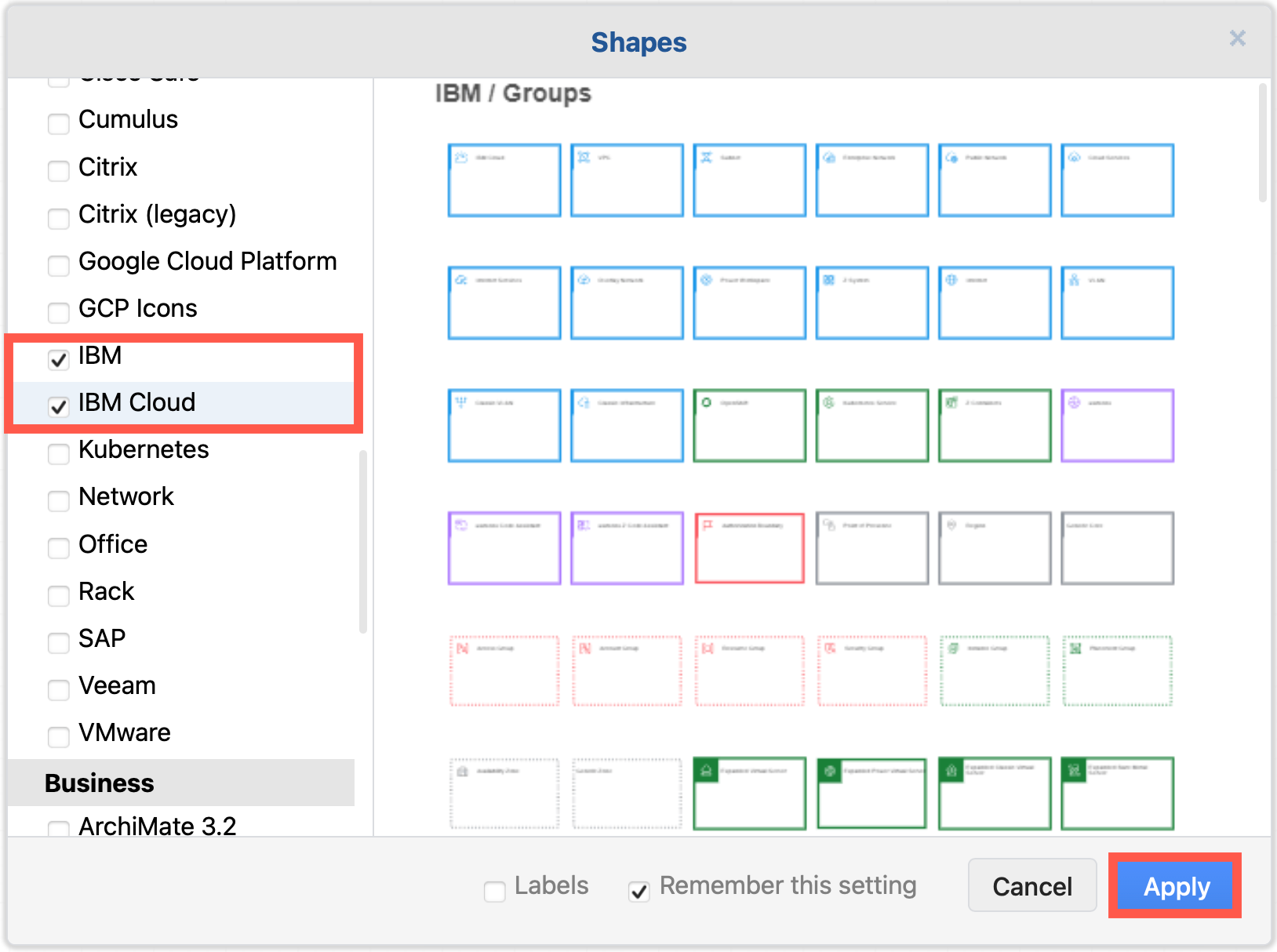 Blog - New IBM Cloud shape library for technical diagrams