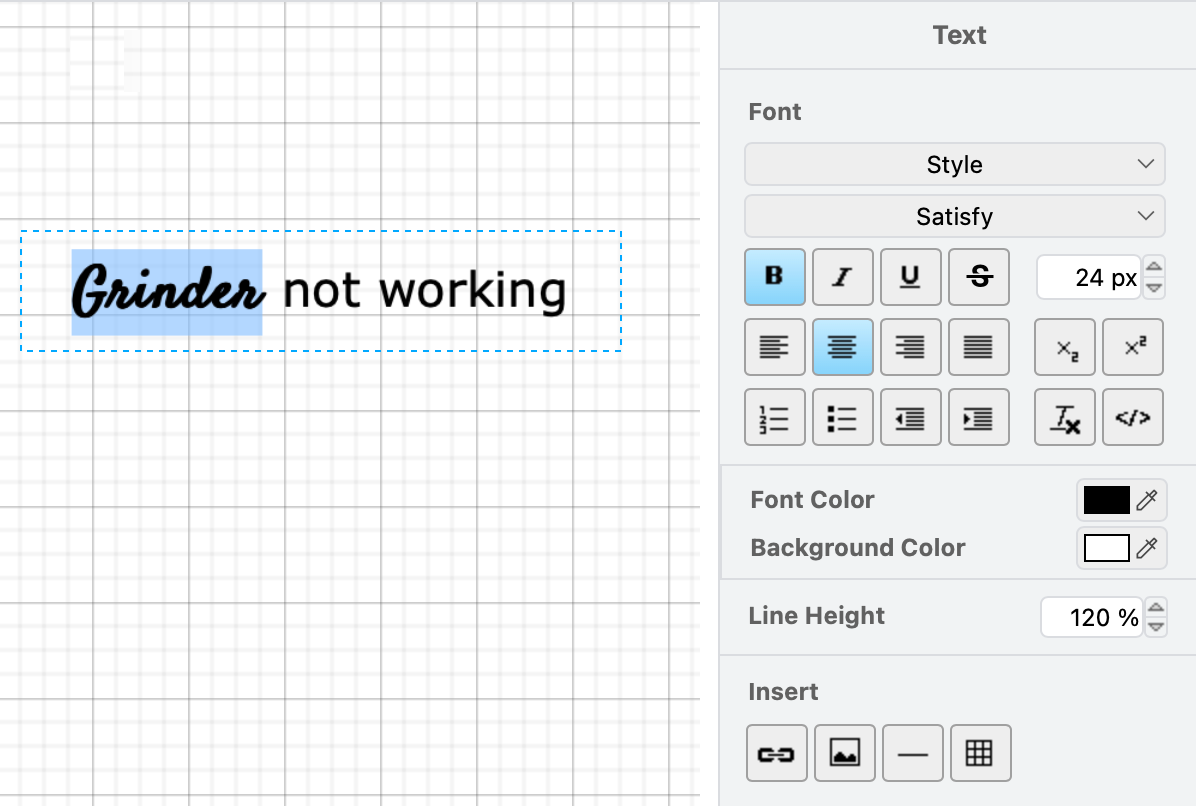 Use multiple different styles on text within a label in draw.io