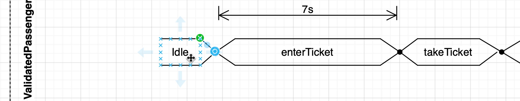 Connect partial rectangles in your value lifelines with waypoint shapes