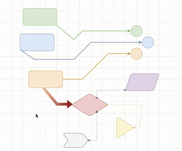 Connectors now will sit on the shape outline when Rounded is enabled in the Style tab, rather than the shape's squared perimeter