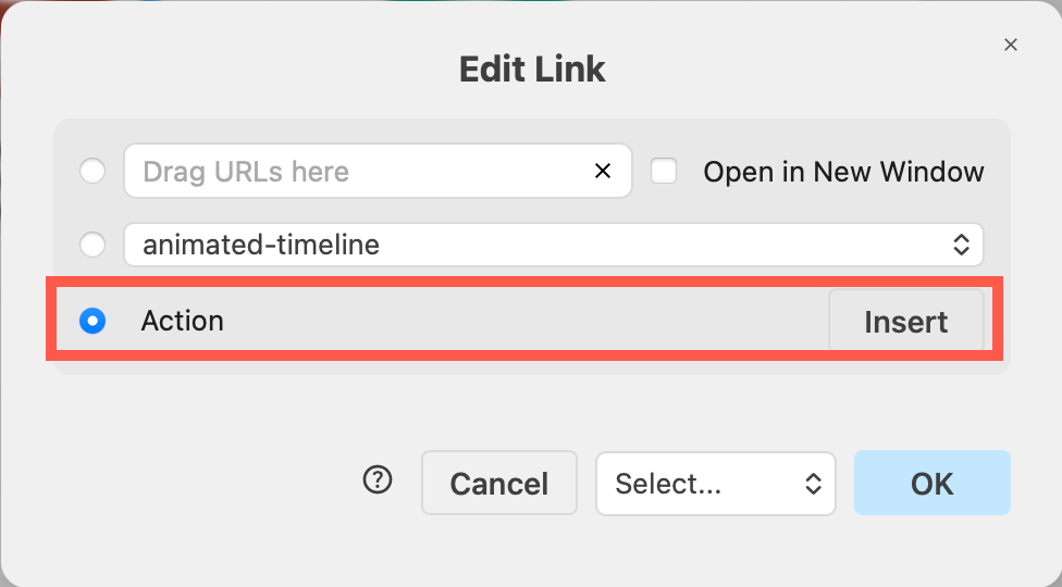 Edit the custom link