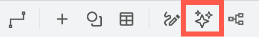 Click on the Generate tool in the draw.io toolbar to open the Generate diagram dialog